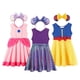 thumbnail image 2 of Vestido de princesa de algodón para niñas pequeñas, ropa informal de fiesta de cumpleaños, vacaciones, sirena, melocotón, Elsa, Anna, blanca, nieve, Verano, 2 of 5