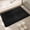 Black, variant on Namzi Absorbent Quick‑Dry Memory Foam Bath Rug, Soft Modern Polyester Sponge Non‑Slip Doorway Floor Mat, Black 15.75x23.62x0.79In ,1Pack