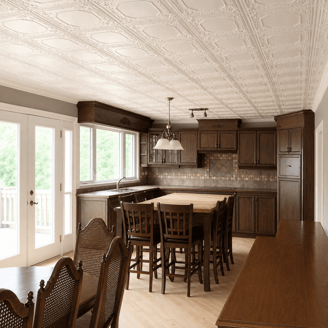 Styro Pro Tuiles Décoratives en Polystyrène pour Plafond pour Couvrir le Plafond de Maïs Soufflé, Lot de 24