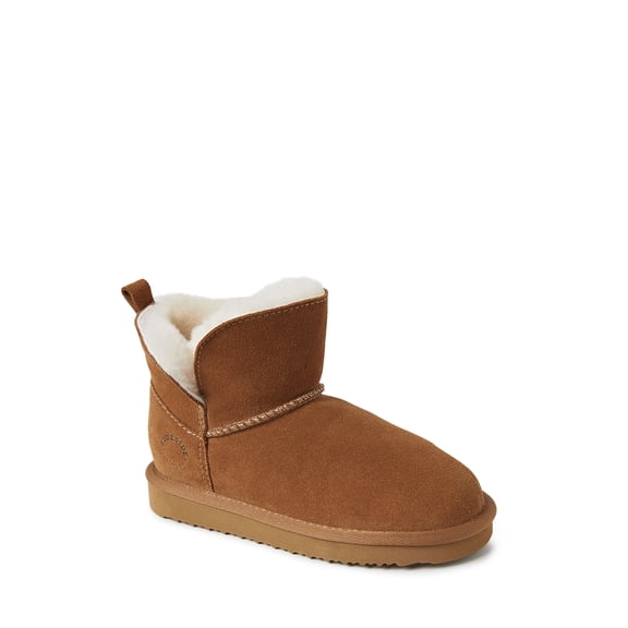 Fireside By Dearfoams Kid's Bunbury Genuine Shearling Boot
