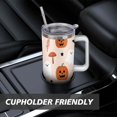 thumbnail image 7 of Happy Halloween Ghost Tumbler with Handle and Straws 40 oz Insulated Halloween Travel Mug Birthday Present for Women Girls Daughter Mom Gifts for Him/Her Coffee Mugs, 7 of 7