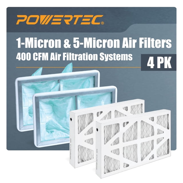 Filtros de aire POWERTEC para WEN 3410, POWERTEC AF4000/AF4001