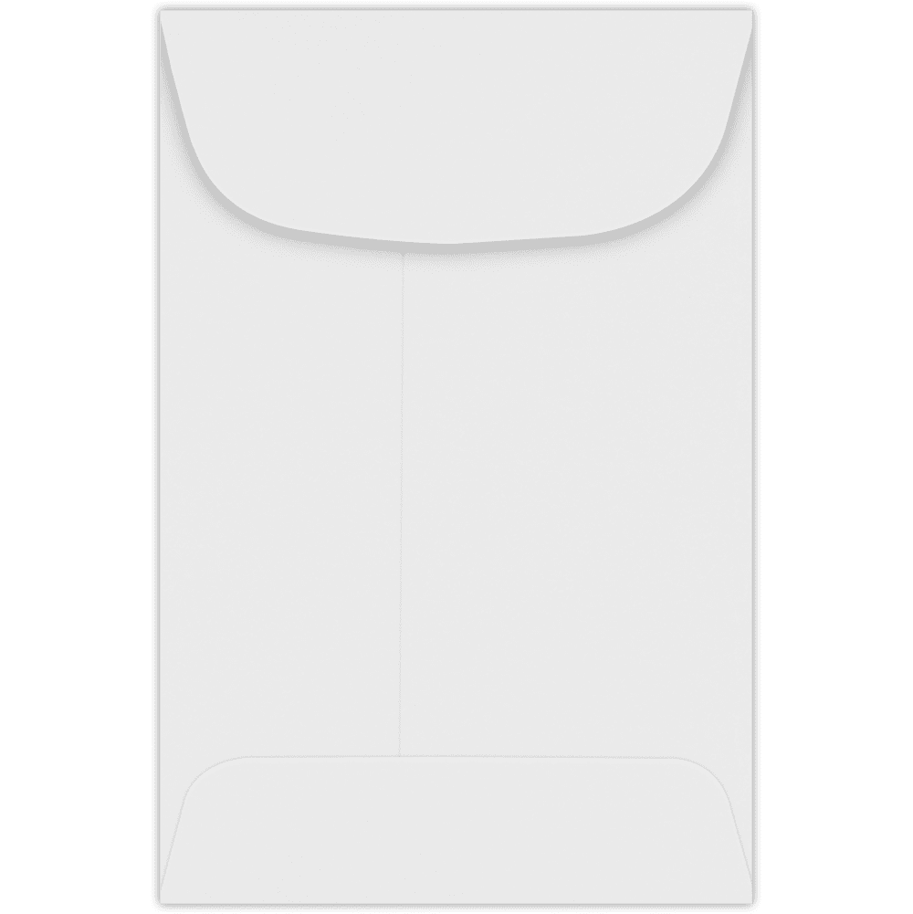 LUXPaper #4 Coin Envelopes, 3 x 4 1/2, Bright White, 250/Pack