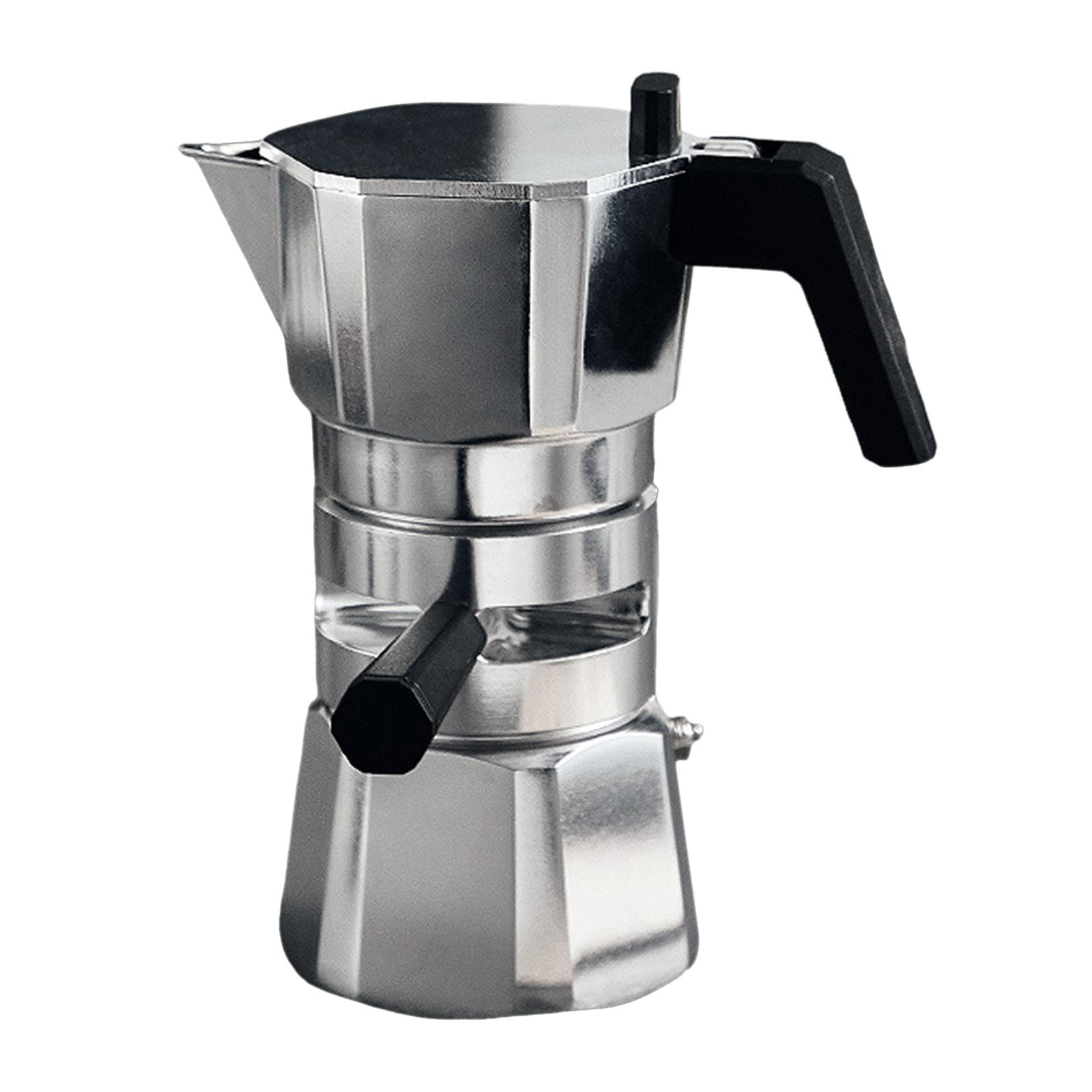 Stovetop Coffee Maker Latte Maker with 100 Filter Paper Coffee Machine Strong Coffee Maker Pot for Camping Home Travel Argent Walmart