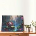 thumbnail image 4 of Balery Pond Cute Axolotl Pattern Canvas Decorative Picture – 30x40in Premium Wall Art, Modern Canvas Print for Home Decor（Horizontal）, 4 of 6