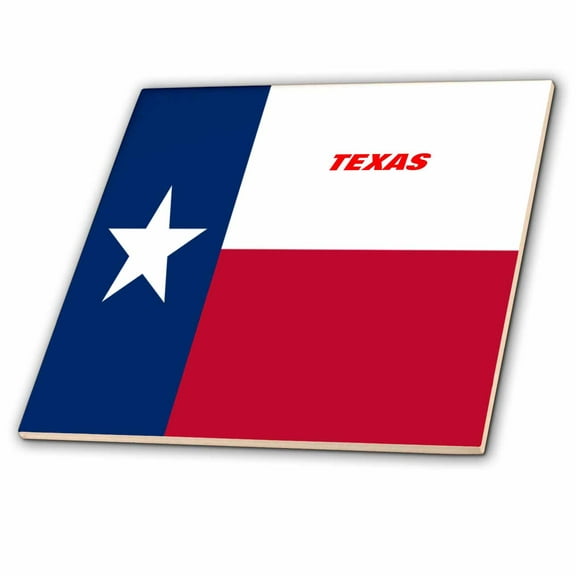 3dRose, State Flag Of Texas, 4 Inch Ceramic Tile