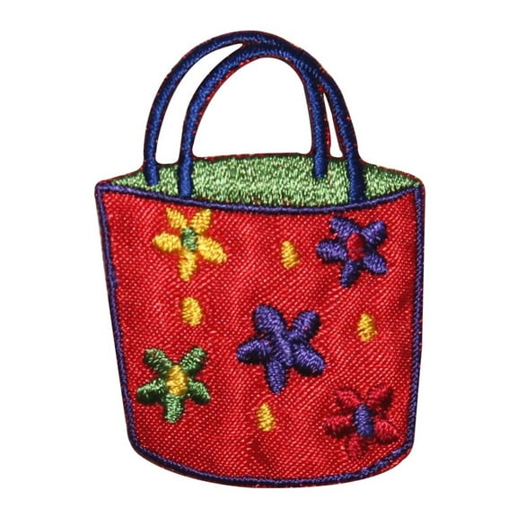 ID 8501 Flower Tote Hand Bag Patch Beach Purse Daisy Embroidered IronOn Applique