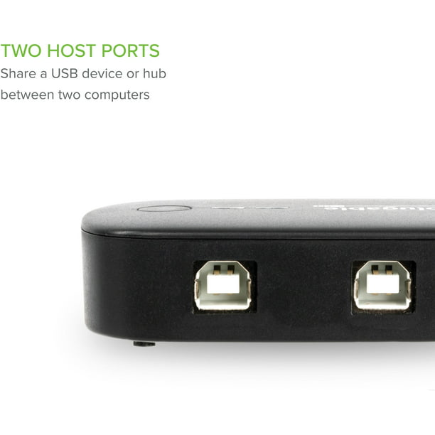 sidde Habitat position Plugable USB 2.0 Switch for One-Button USB Device Port Sharing Between Two  Computers (A\B Switch) - Walmart.com
