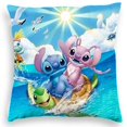 thumbnail image 5 of Funda de cojín de Disney Stitch, juguetes de peluche, funda de almohada de Lilo & Stitch, fundas de almohada de Anime Kawaii, decoración del hogar, regalo de Navidad, 45 x 45 cm, 5 of 5