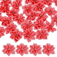 thumbnail image 1 of Uxcell 100-Pack Flores de Cinta de Satén, Flores de Tela Mini de 1.2 Pulgadas con Strass para Manualidades y Proyectos de Bricolaje Color Rojo Sandía Oscuro, 1 of 1