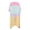 thumbnail image 2 of HELLHERO Ice Cream Cone Bathing Suit Cover Up Breathable Polyester Long Long Kimono Swimsuit Cover Up, 2 of 6