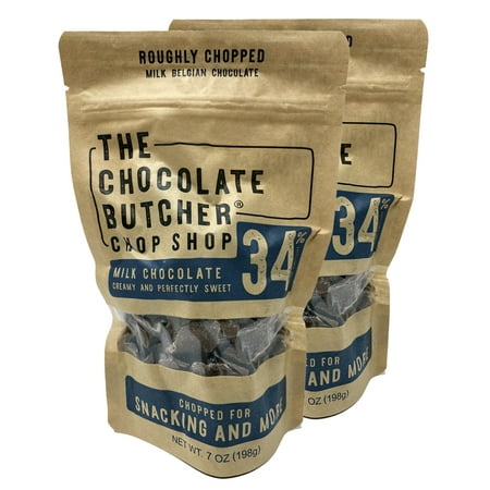 The Chocolate Butcher / Milk Chocolate 34% / Chopped for Snacking or Melting - 2 (Best Way To Melt Milk Chocolate)
