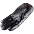 thumbnail image 3 of Guantes de cuero para hombre, guantes de invierno con pantalla táctil y forro polar interior Thinsulate, mitones de cuero sintético negros para clima frío, conducción al aire libre, regalo de Navidad, 3 of 4