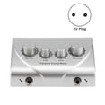 thumbnail image 3 of Karaoke Sound Mixer Portable Sound Mixer Professional Audio System Karaoke Dual Mic Inputs Audio Sound Mixer Silver (EU), 3 of 5