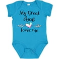thumbnail image 3 of Inktastic My Great Aunt Loves Me Heart Boys or Girls Baby Bodysuit, 3 of 5