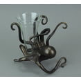 thumbnail image 2 of Antique Bronze Finish Fluted Octopus Bud Vase, 2 of 3