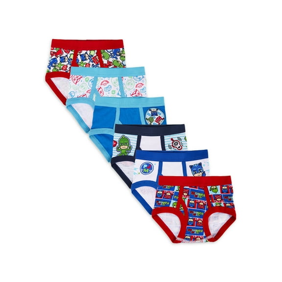 PJ Masks Toddler Boys' Underwear, 6 Pack Sizes 2T-4T