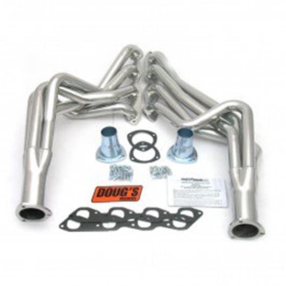 Dougs Headers DGHD316 1.87 in. 4-Tube Full Length Metallic Ceramic Coated Exhaust Header for 1968-1974 Chevrolet