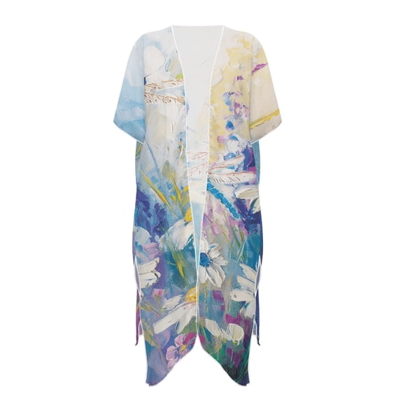 HELLHERO High Quality Fabrics Bathing Suit Cover Up for Summer Breathable Free Size Swimwear Coverup Dragonflie