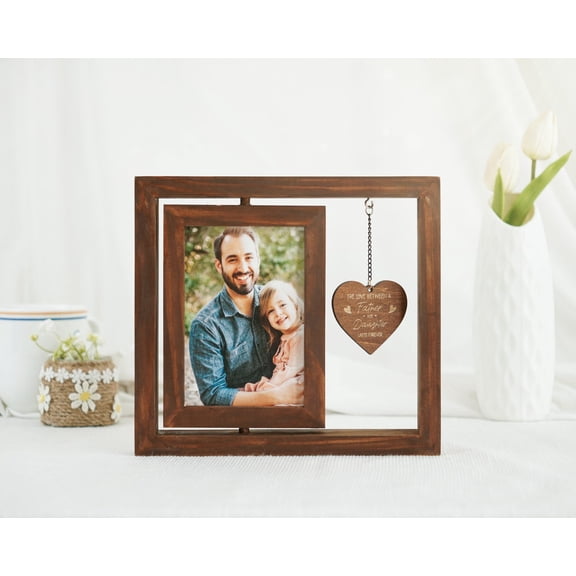 Personalized Family Photo Frame, Custom Family Picture Frame, Dad Birthday Gift, Father's Day Gift, Custom Family Frame with Name & Year