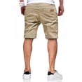 thumbnail image 2 of Shorts JMIERR XL de algodón elástico con cordón, caqui, 8", 2 of 8