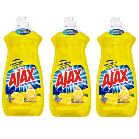 Ajax Ultra Super Degreaser Liquid Dish Soap, Lemon - 28 fluid ounce (3 (Best Place To Order E Liquid)