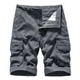 thumbnail image 2 of WREESH Men's Cargo Shorts Sports and Csaual Multi-Pockets Relaxed Summer Short Pants Outdoor Workout Shorts Gray, 2 of 7