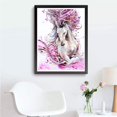 thumbnail image 3 of ZHAOCHENG Kit de pintura de diamante redondo completo, caballo rosa 40 x 50 cm, kit de pintura de diamante animales, bordado de diamantes por número, kit de mosaico para adultos, bordado artesanal sob, 3 of 5