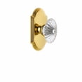 thumbnail image 2 of Grandeur Burgundy Crystal Door Knob with Arc Plate, 2 of 6