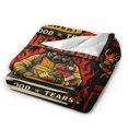 thumbnail image 4 of Firefighter Gifts Funny Cool Throw Blanket 60x50, 4 of 6