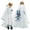 White, variant on Utlike Kids Rain Poncho Waterproof Raincoat Hidden Backpack Riding Rainwear Cartoon Print Long Medium Sized Children'S School Poncho Durable For Rainy Days Size 10 Years-12 Years