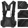 thumbnail image 4 of Bolsa de bolsillo para el pecho para radio, mochila para walkie-talkie, bolsa universal con bolsillo para el pecho para walkie, máxima comodidad, 4 of 14