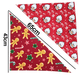 thumbnail image 2 of Paquete de 2 bandanas para perros navideños, bandana para perros pequeños, medianos, grandes y extra grandes, 2 of 5