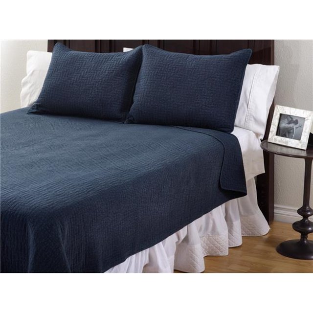 Saro Lifestyle Q006.NB9090 Solid Color Quilt Set, Natural - 3 Piece