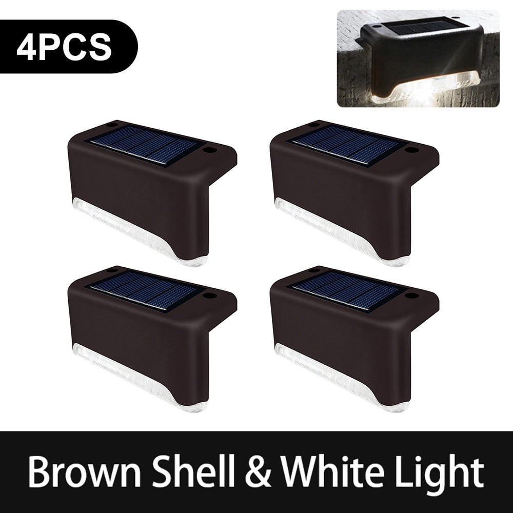 Virwir Solar Deck Lights Outdoor Solar Step Lights LED Waterproof Solar