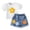 White, variant on Gerichy Girls Summer Outfits, Girls Short Sleeved Shorts Suit Comfortable Breathable Fashionable Strawberry Print Girls Suit
