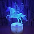 thumbnail image 1 of DAMAIE [ 7 Colors/3 Working Modes/Timer Function ] Remote and Touch Control Horse Night Lights, Dimmable LED Bedside Lamp for Children and Kid's Room, 1 of 3