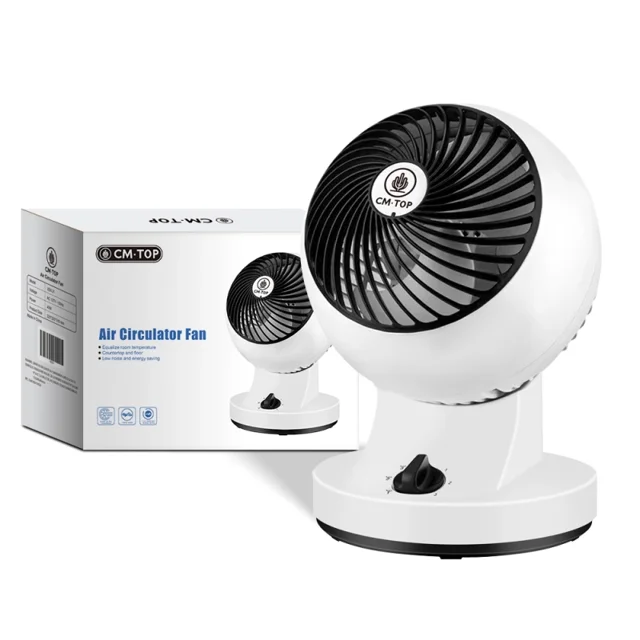 Ventilador Circulador de Aire de Escritorio CM-TOP 3 Velocidades