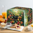 thumbnail image 4 of Xixirimido Black Cat Colorful Floral Print Toaster Covers Quilted Toaster Covers with Drawstring Bread Maker Cover Kitchen Small Appliance Covers Kitchen Accessories, 2 Slice, 4 of 7