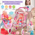 thumbnail image 2 of Set de cochecito Baby Doll YIYBM con muñeca de 32 cm y accesorios, 2 of 6