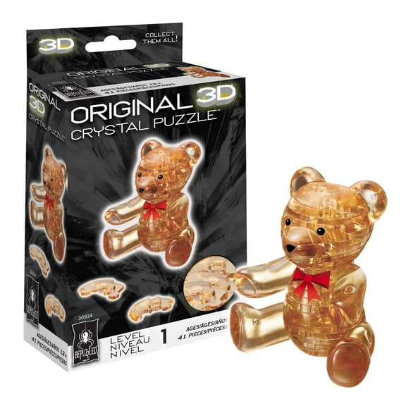 Teddy Bear Original 3D Crystal Puzzle from BePuzzled, Ages 12 and Up