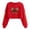 Z12-Red-frostluinai camisetas, variant on Frostluinai Womens Sweatshirts Football Graphic Crop Tops Round Neck Casual Loose Pullover Long Sleeve Funny Bow Print Game Day Shirts