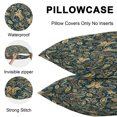thumbnail image 4 of Boho Green Floral Outdoor Pillow Covers 20x12 Inch Lumbar Pillow Covers Set of 2 Waterproof Decorative Throw Pillow Cases Farmhouse Botanical Vintage Paisley Flower Cushion Covers for Patio Furniture, 4 of 7