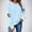 6#Light Blue, variant on Womens Sweatshirts Long Sleeve Round Neck Loose Casual Thanksgiving Print Fashion Sweatshirts