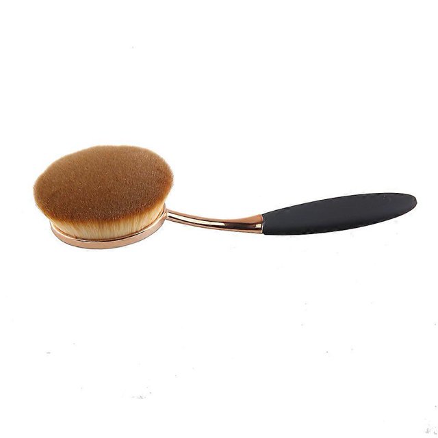 Brocha ovalada para base de maquillaje, cepillo de dientes grande, brochas de maquillaje, aplicación rápida e impecable, líquido, crema, polvo, base de maquillaje