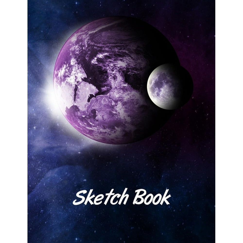 Sketchbook Galaxy Space Themed Personalized Artist Book Creative