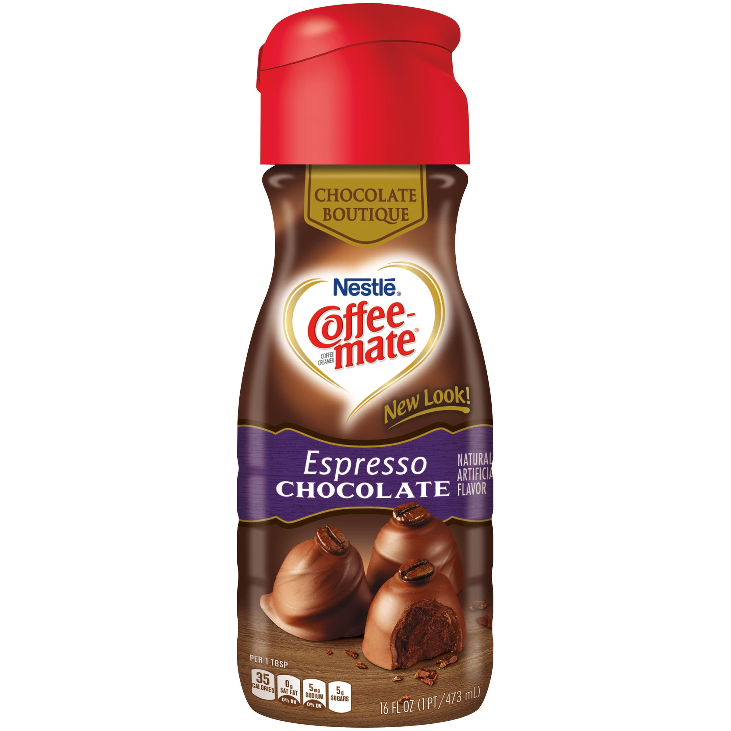 COFFEE MATE Espresso Chocolate Liquid Coffee Creamer 16 Fl Oz Bottle COFFEE MATE Espresso Chocolate Liquid Coffee Creamer 16 Fl Oz Bottle