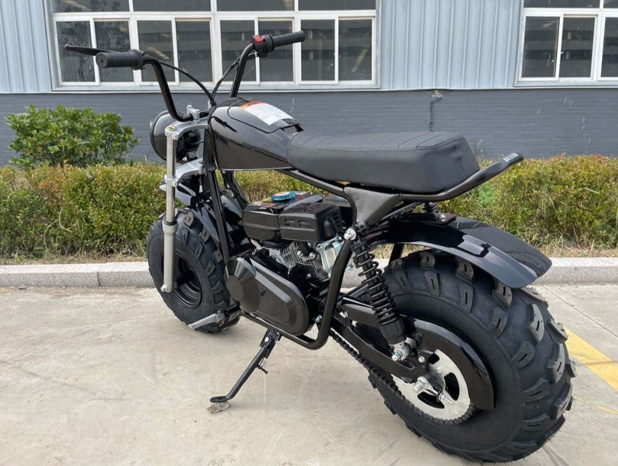 Vitacci MudStar 200 OffRoad Super Bike Motorcycle 200cc Trail Bike for Youth and Adults Pull Start Engine Wide Tires Powersport ( Color : Black )