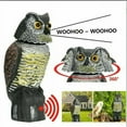 thumbnail image 1 of EIGTHTAIL Owl Decoy Realistic Plastic Scarecrow Weatherproof Outdoor Bird Deterrent, 1 of 6