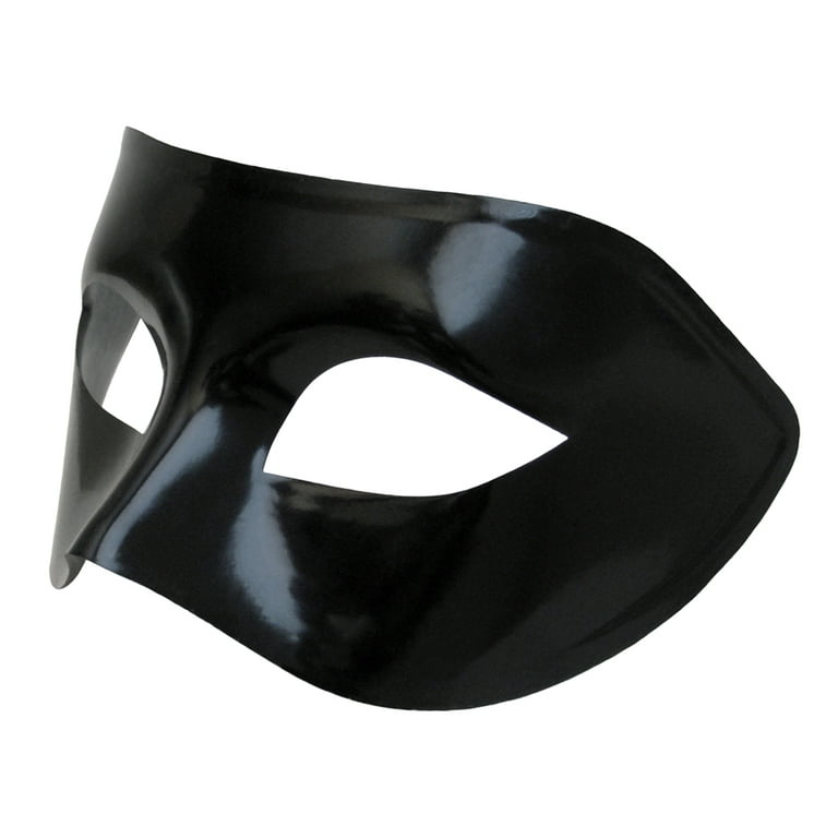 Venetian Masquerade Plastic Black Mask 1660